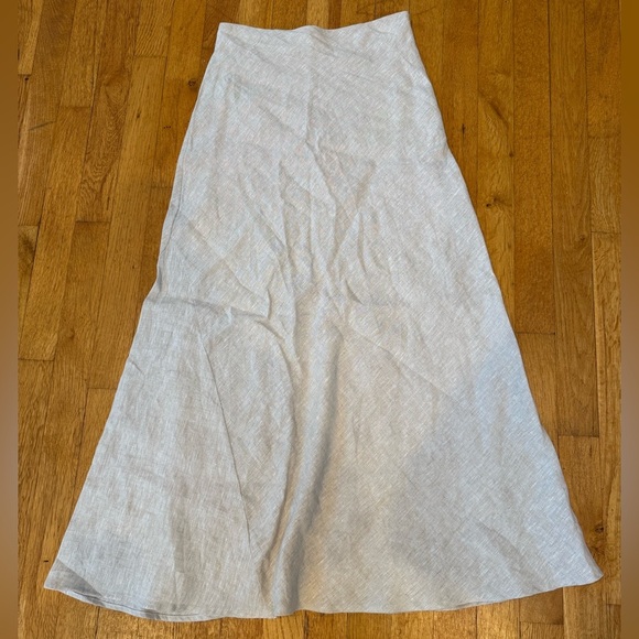 Dissh SET Lucca Linen Strapless Top & Syrah Linen Midi Skirt- Natural - Picture 6 of 9